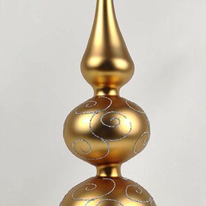 Weihnachtsbaumspitze Classic Gold Silberne Ornamente