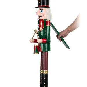 120cm Riesen Holz Nussknacker Mr.Trommel - Nuss Knacker Weihnachtsdeko